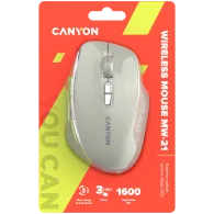 CANYON mouse MW-21 BlueLED 7buttons Wireless Cosmic Latte - 6