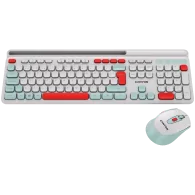 CANYON HSET-W5 EN Keyboard+Mouse AAA+AA Wireless White - 2