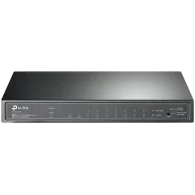 JetStream 8-Port Gigabit Smart PoE+ Switch with 2 SFP SlotsPORT: 8× Gigabit PoE Ports, 2× Gigabit SFP SlotsSPEC: 802.3af/at, 58 