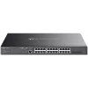 TP-Link SG3428MP Omada 28-Port Gigabit L2+ Managed Switch with 24× Gigabit 802.3af/at PoE+ ports and 4× Gigabit SFP slots, 384 W