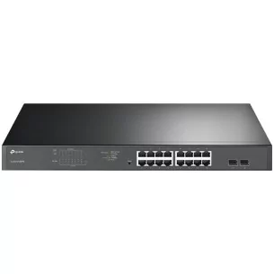 TP-Link TL-SG1218MPE 16-Port Gigabit PoE+ Easy Smart Switch,16 Gigabit PoE+ RJ45 Ports,2 x SFP, 2× combo gigabit SFP slots,802.3