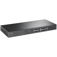 TP-Link TL-SG1218MPE 16-Port Gigabit PoE+ Easy Smart Switch,16 Gigabit PoE+ RJ45 Ports,2 x SFP, 2× combo gigabit SFP slots,802.3