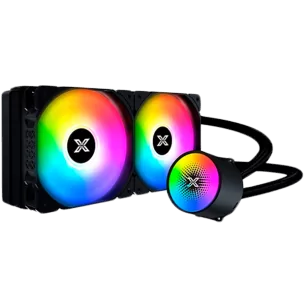 Liquid Killer X 240 EN47697, AIO Liquid Cooler, New X logo ARGB Pump Head, 2x120mm ARGB Fan, Plastic Steel Backpanel