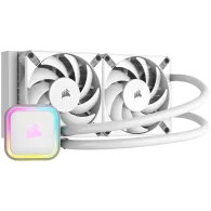 Corsair iCUE H100i RGB ELITE Liquid CPU Cooler - white, 277mm x 120mm x 27mm radiator, EAN: 0840006600282 - 1