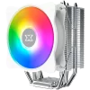 Windpower 964 RGB Arctic EN47604, White Top Fin, 92mm White RGB PWM Fan, Single Rainbow LED Mode, Reinforced Plastic Backplate -