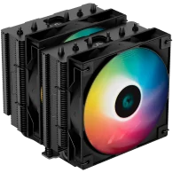 DeepCool AG620 BK ARGB, CPU Air Cooler, 2x120mm ARGB PWM Fan, TDP 260W, 6 Heatpipes, LGA2066/2011-v3/2011/1700/1200/115x, AMD AM