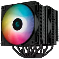 DeepCool AG620 BK ARGB, CPU Air Cooler, 2x120mm ARGB PWM Fan, TDP 260W, 6 Heatpipes, LGA2066/2011-v3/2011/1700/1200/115x, AMD AM