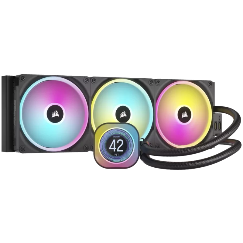 CORSAIR iCUE LINK H170i LCD AIO, 420mm Radiator, Liquid CPU Cooler, 457mm x 140mm x 27mm radiator, EAN: 0840006665922 - 1 CORSAIR iCUE LINK H170i LCD AIO, 420mm Radiator, Liquid CPU Cooler, 457mm x 140mm x 27mm radiator, EAN: 0840006665922 - 1