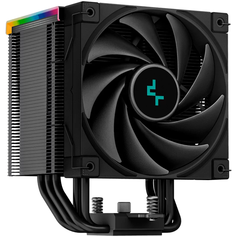 DeepCool AK500 Digital, CPU Air Cooler, 1x120mm FK120 PWM FDB Fan, Digital Display, ARGB, TDP 240W, 5 Heatpipes, Black, LGA2066/