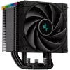 DeepCool AK500 Digital, CPU Air Cooler, 1x120mm FK120 PWM FDB Fan, Digital Display, ARGB, TDP 240W, 5 Heatpipes, Black, LGA2066/