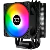 Windpower 964 RGB EN46478, Black Anodized, 90mm RGB PWM Fan, Single Rainbow LED Mode, Reinforced Plastic Backplate - 1
