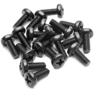 EK-Loop Phillips Head Screw Set M4x10mm - Black (20pcs)