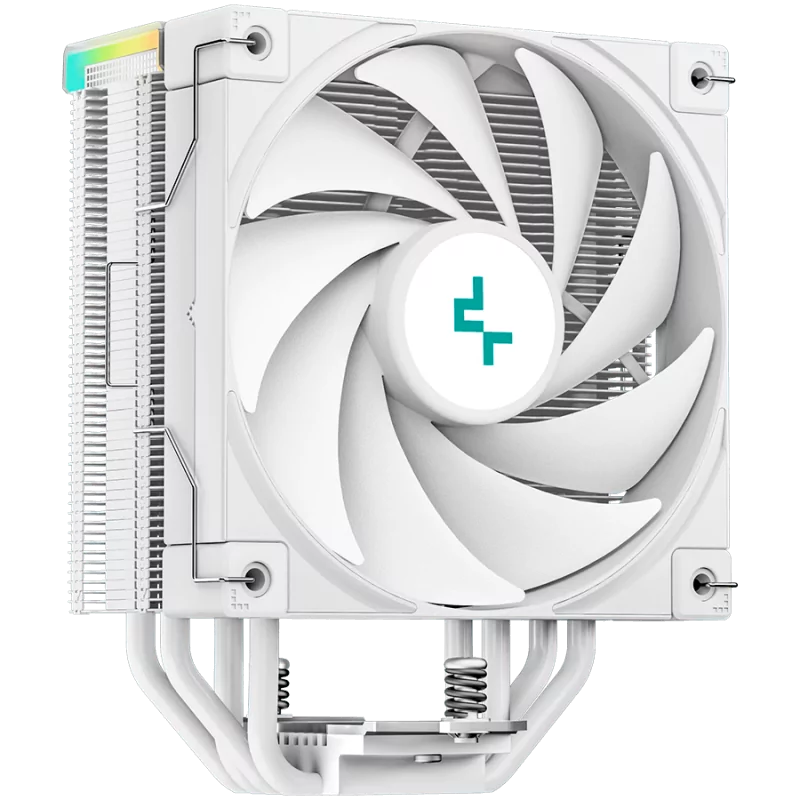 DeepCool AK400 Digital WH, CPU Air Cooler, 1x120mm FK120 PWM Fan, Digital Display, ARGB, TDP 220W, 4 Heatpipes, White, LGA1700/1