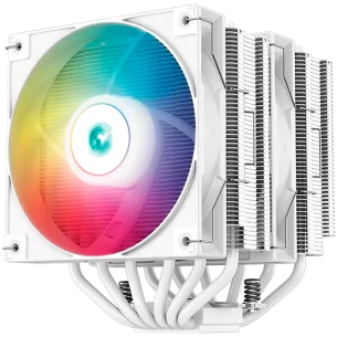 DeepCool AG620 WH ARGB, CPU Air Cooler, 2x120mm ARGB PWM Fan, TDP 260W, 6 Heatpipes, Intel LGA2066/2011-v3/2011/1700/1200/115x, 