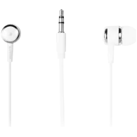 CANYON Stereo earphones with microphone, White
