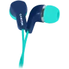 CANYON Stereo Earphones with inline microphone, Green+Blue