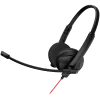 CANYON PC headset HS-07 PC Mic 3.5/USB Flat 2.8m Black - 2