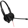 CANYON PC headset HS-07 PC Mic 3.5/USB Flat 2.8m Black - 3