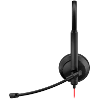 CANYON PC headset HS-07 PC Mic 3.5/USB Flat 2.8m Black - 4