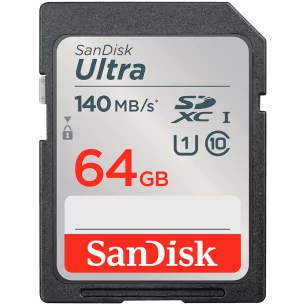 SanDisk Ultra 64GB SDXC Memory Card 140MB/s, EAN: 619659200176