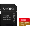 SanDisk Extreme microSDXC 64GB + SD Adapter + 1 year RescuePRO Deluxe up to 170MB/s & 80MB/s Read/Write speeds A2 C10 V30 UHS-I 