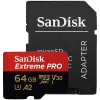 SanDisk Extreme PRO microSDXC 64GB + SD Adapter + 2 years RescuePRO Deluxe up to 200MB/s & 90MB/s Read/Write speeds A2 C10 V30 U