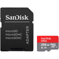 SanDisk Ultra microSDXC 256GB + SD Adapter 150MB/s A1 Class 10 UHS-I, EAN: 619659200565 - 1