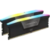 DDR5, 6400MT/s 32GB 2x16GB DIMM, Unbuffered, 36-48-48-104, Std PMIC, XMP 3.0, VENGEANCE RGB DDR5 Black Heatspreader, Black PCB, 