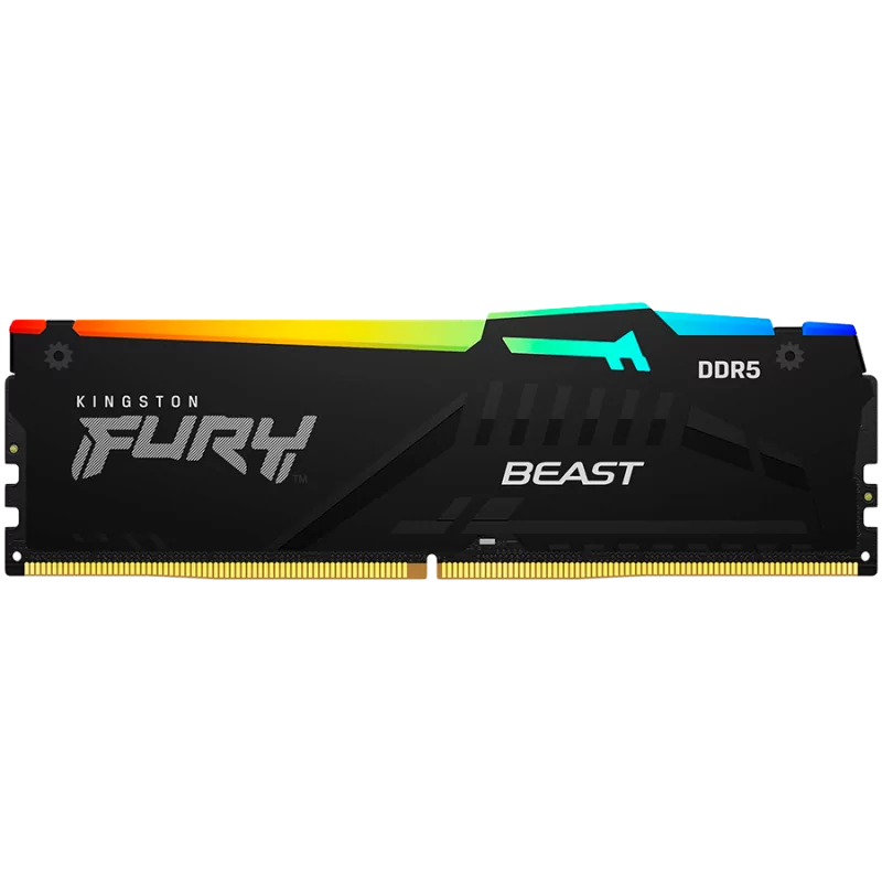 Kingston 64GB 6000MT/s DDR5 CL30 DIMM (Kit of 2) FURY Beast RGB EXPO, EAN: 740617342819 - 1
