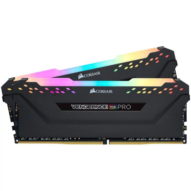 Corsair DDR4, 3600MHz 32GB 2x16GB DIMM, Unbuffered, 18-22-22-42, XMP 2.0, VENGEANCE RGB PRO Heatspreader, RGB LED, 1.35V, EAN:08