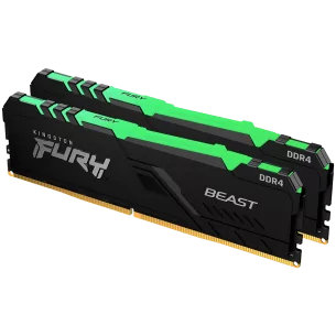 Kingston 16GB 3600MT/s DDR4 CL17 DIMM (Kit of 2) FURY Beast RGB, EAN: 740617337440