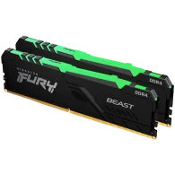 Kingston 16GB 3600MT/s DDR4 CL17 DIMM (Kit of 2) FURY Beast RGB, EAN: 740617337440 - 1