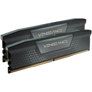 Corsair DDR5, 6400MT/s 32GB 2x16GB DIMM, Unbuffered, 32-40-40-84, Std PMIC, XMP 3.0, VENGEANCE DDR5 Black Heatspreader, 1.4V, EA