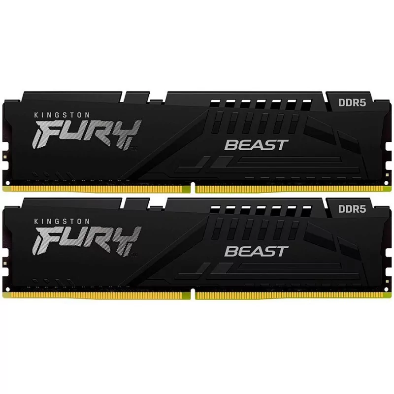 Kingston 64GB 6000MT/s DDR5 CL30 DIMM (Kit of 2) FURY Beast Black XMP, EAN: 740617343380 - 1