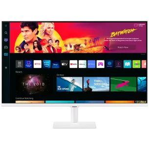 Monitor LED Samsung LS32BM701UPXEN Smart M70B White, 32" UHD FLAT 16:9 (3840x2160) VA 60Hz, 300 cd/㎡, 3000:1, HDR10, 4ms(GTG), 1