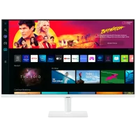 Monitor LED Samsung LS32BM701UPXEN Smart M70B White, 32" UHD FLAT 16:9 (3840x2160) VA 60Hz, 300 cd/㎡, 3000:1, HDR10, 4ms(GTG), 1