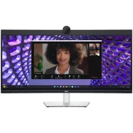Monitor LED Dell P3424WEB Curved Video Conferencing 34", 3440x1440 WQHD, IPS Antiglare, 21:9, 1000:1, 300 cd/m2, 8ms/5ms, 178/17