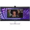 Monitor LED Dell P3424WEB Curved Video Conferencing 34", 3440x1440 WQHD, IPS Antiglare, 21:9, 1000:1, 300 cd/m2, 8ms/5ms, 178/17