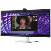 Monitor LED Dell P3424WEB Curved Video Conferencing 34", 3440x1440 WQHD, IPS Antiglare, 21:9, 1000:1, 300 cd/m2, 8ms/5ms, 178/17