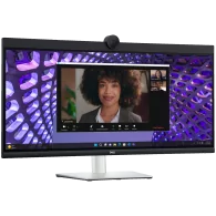 Monitor LED Dell P3424WEB Curved Video Conferencing 34", 3440x1440 WQHD, IPS Antiglare, 21:9, 1000:1, 300 cd/m2, 8ms/5ms, 178/17