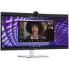 Monitor LED Dell P3424WEB Curved Video Conferencing 34", 3440x1440 WQHD, IPS Antiglare, 21:9, 1000:1, 300 cd/m2, 8ms/5ms, 178/17