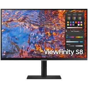 Monitor LED Samsung LS27B800PXPXEN HRM S80PB, 27" UHD FLAT 16:9 (3840x2160) IPS 60Hz, 350 cd/㎡, 1000:1, HDR400, 5ms, 178/178, 1x