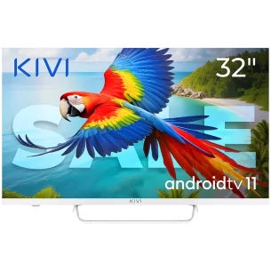 32", White, HD 2k, Android TV 11, Black, 1920x1080, 60 Hz, AV1, Sound 2x8W, 26 kWh/1000h, Energy E, WiFi5G, BT5.1, 3xHDMI, 2xUSB