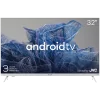 Kivi 32', HD, Google Android TV, White, 1366x768, 60 Hz, Sound by JVC, 2x8W, 33 kWh/1000h , BT5, HDMI ports 3, 24 months - 1
