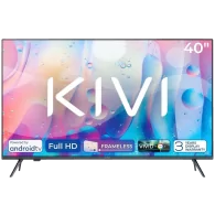 Kivi 40", HD, Android TV 11, Black, 1920x1080, 60 Hz, AV1, Sound 2x8W, 37 kWh/1000h, Energy E, WiFi5G, BT5.1, 3xHDMI, 2xUSB - 1
