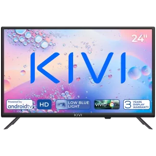 24", Black, HD Ready, Android TV 11, Black, 1366x768, 60 Hz, AV1, Sound 2x5W, 17 kWh/1000h, Energy E, WiFi5G, BT5.1, 3xHDMI, 2xU