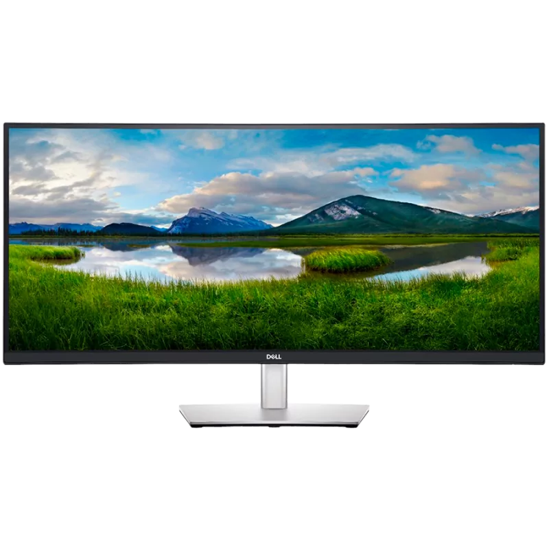 Dell P3424WE Curved USB-C Hub Monitor LED, 34", WQHD 3440x1440 60Hz, 21:9, 3800R, IPS, Anti-glare, 3H Hard Coating, Comfort V, F