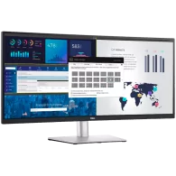 Dell P3424WE Curved USB-C Hub Monitor LED, 34", WQHD 3440x1440 60Hz, 21:9, 3800R, IPS, Anti-glare, 3H Hard Coating, Comfort V, F