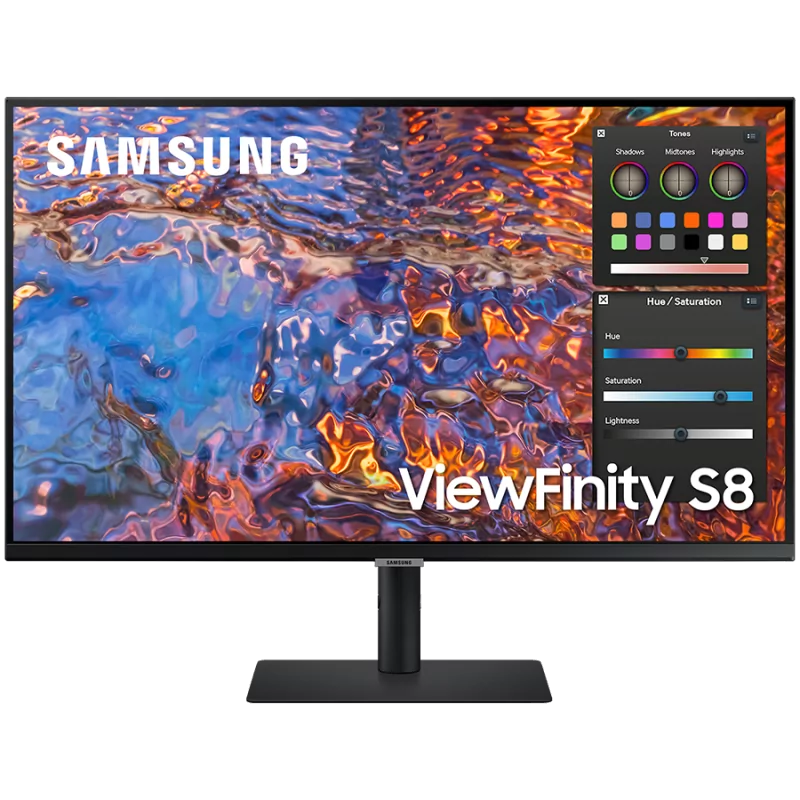 Monitor LED Samsung LS32B800PXPXEN HRM S80PB, 32" UHD FLAT 16:9 (3840x2160) IPS 60Hz, 350 cd/㎡, 1000:1, HDR600, 5ms, 178/178, 1x