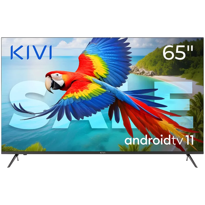 Kivi 65', UHD, Android TV 11, Black, 3840x2160, 60 Hz, Sound 2x12W, 111 kWh/1000h, BT5, HDMI ports 4 - 1